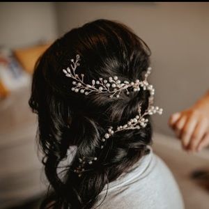 Wedding Hair Vine Rose Gold 19.5 inches